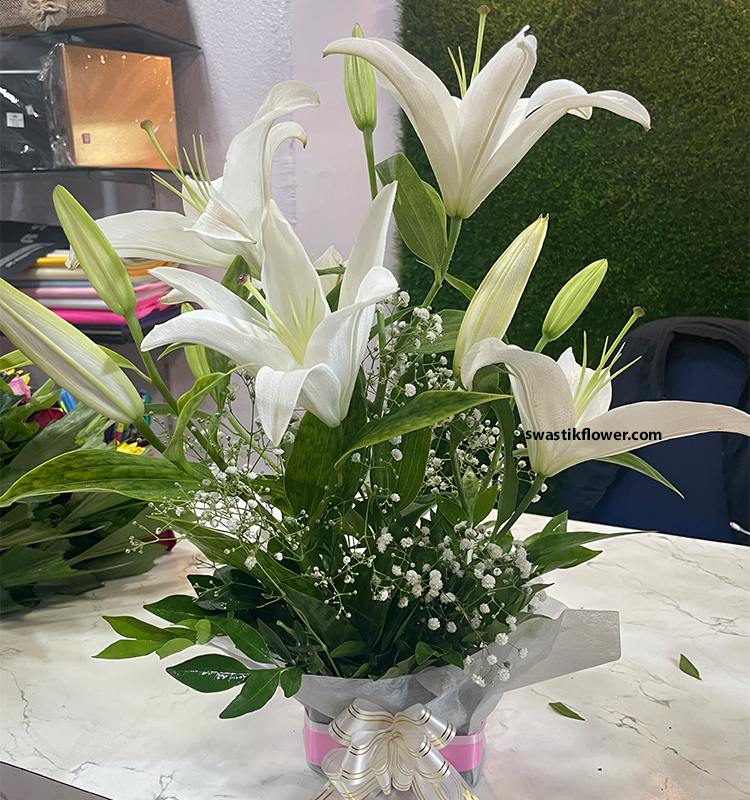 Angel In White Floral