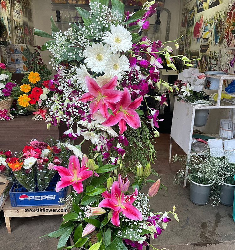 Arrangement Of Exotic Flowers