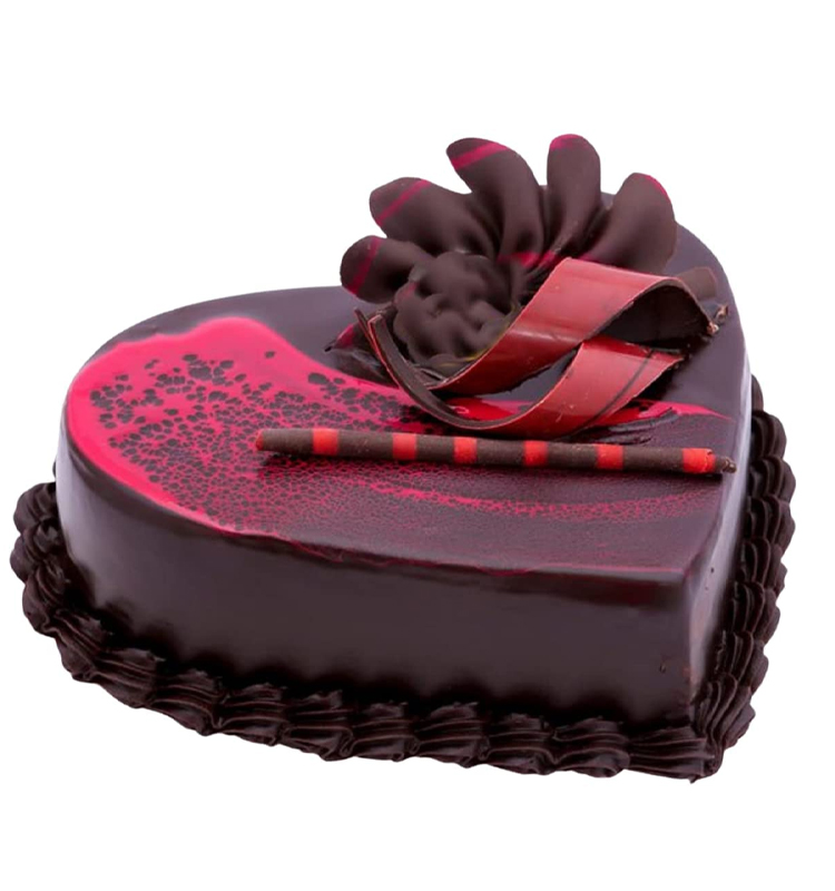 Chocolate Truffle Cake Heart Shape 1KG