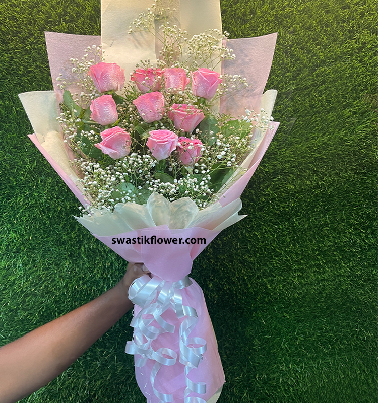 Mini Pink Rose Bouquet