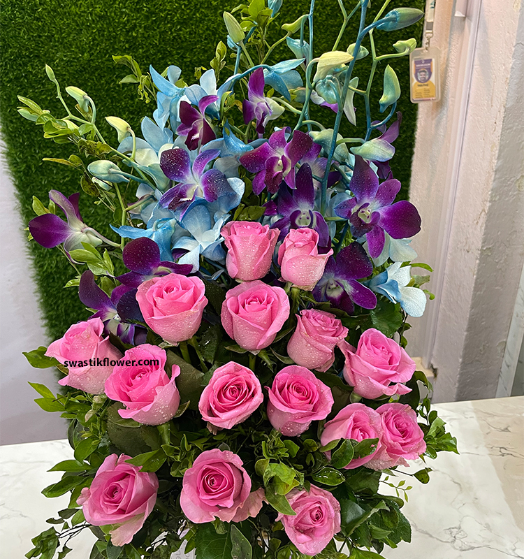 Roses & Orchids Arrangement