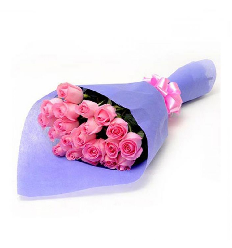 20 Pink Roses Bouquet