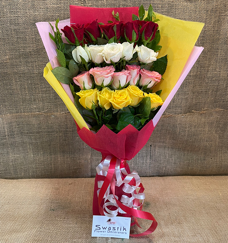 Colourful Roses Bouquet
