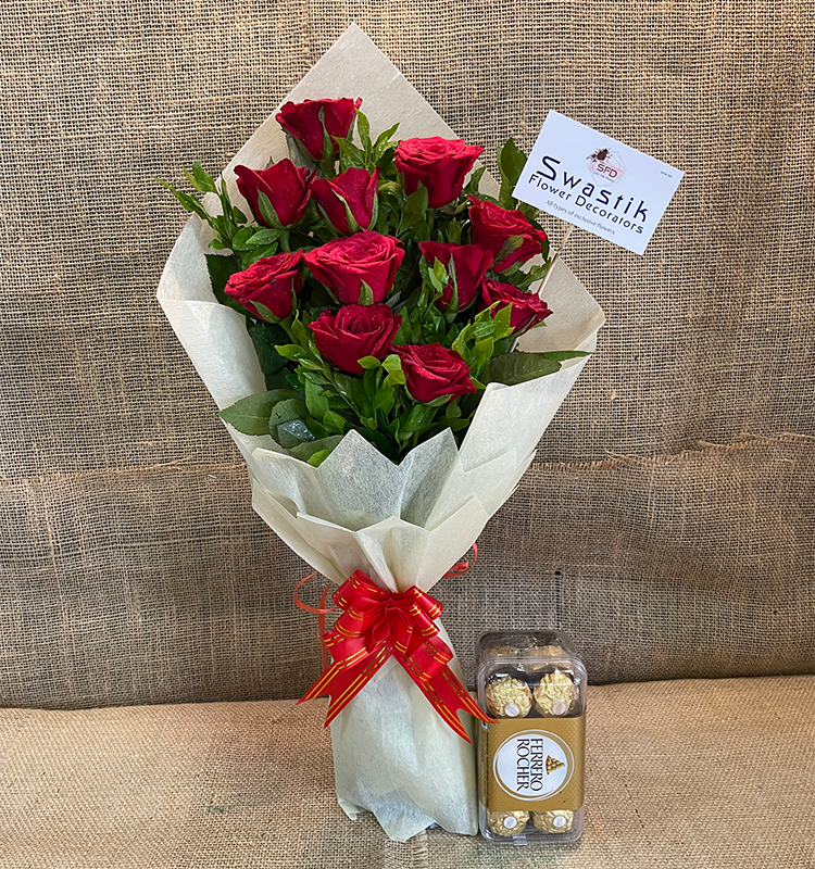 Red Rose with Ferrero