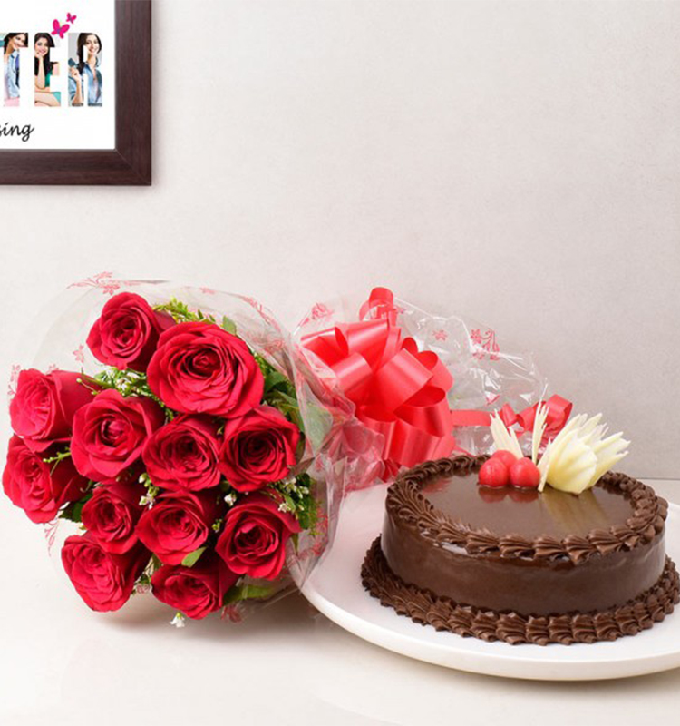 Cakes & Roses Combo