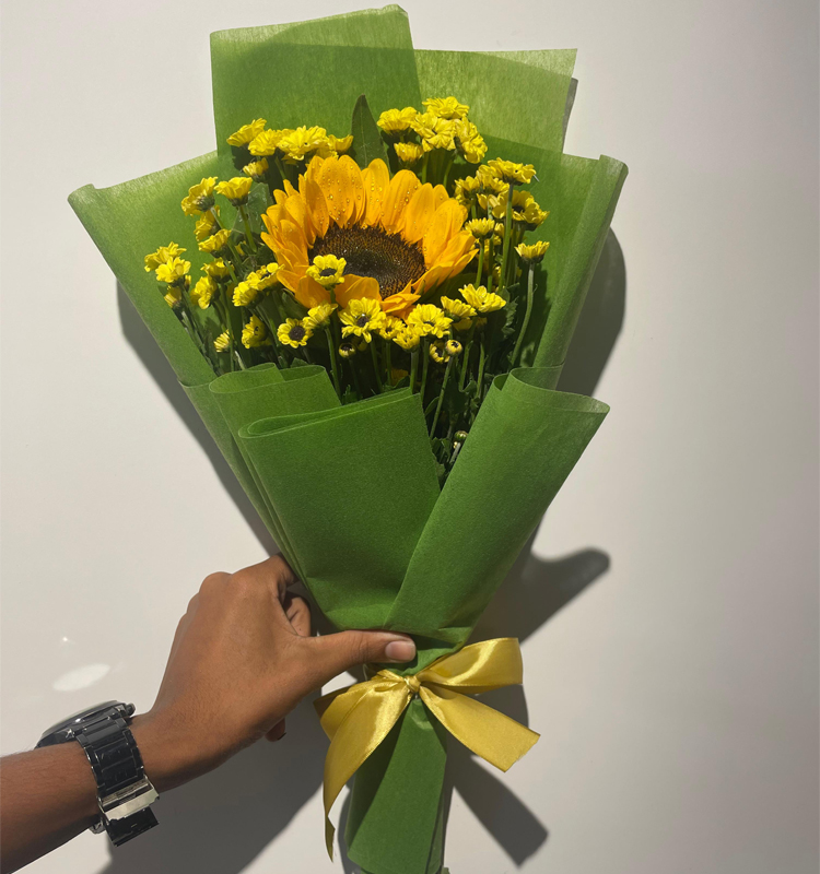 Swastik Sunflower Bouquet